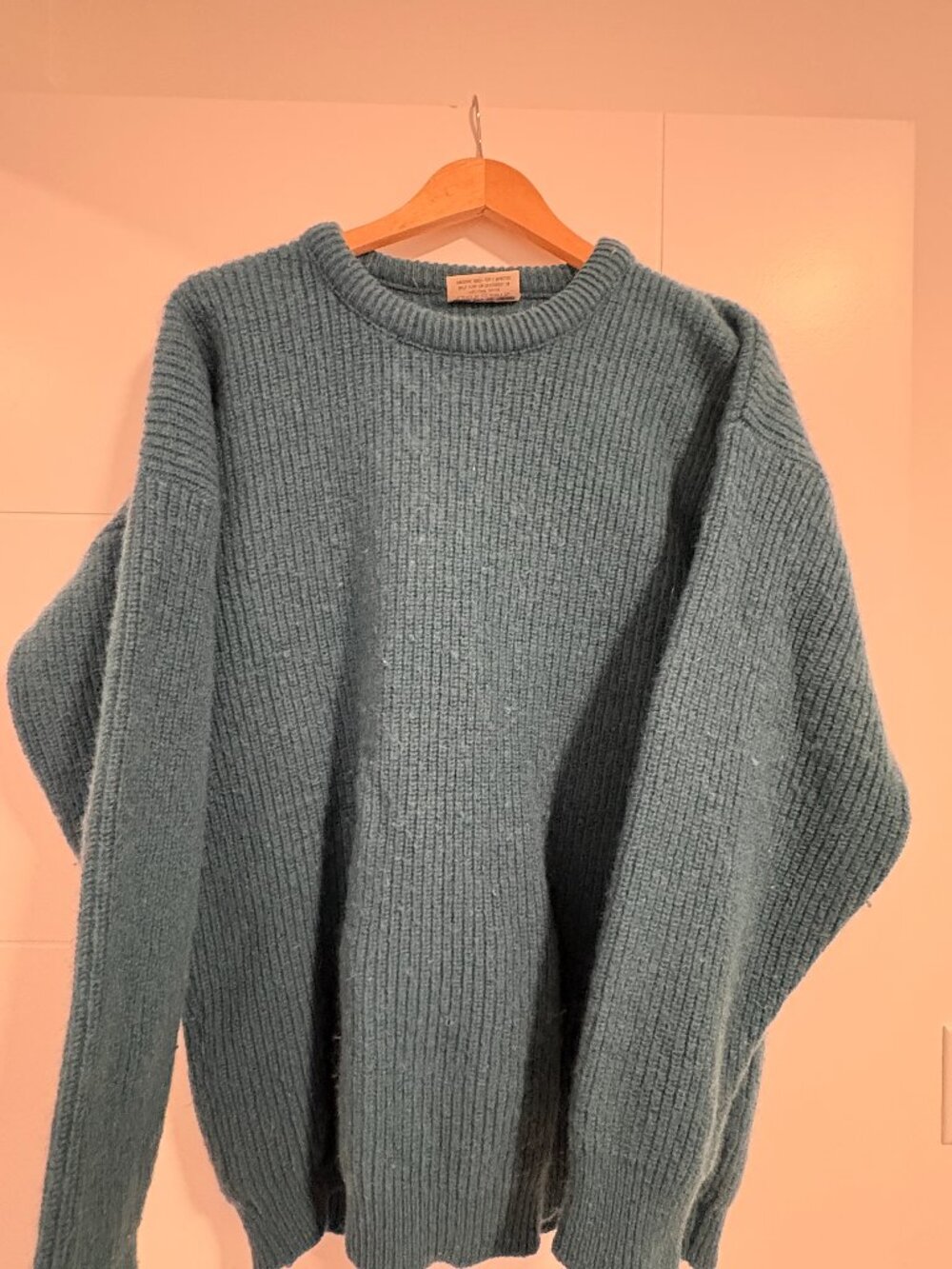 Vintage Teal Wool-Blend Hallensteins Sweater